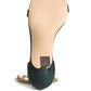 VENUSTA HEEL SANDAL WITH METAL CHAIN IN GOLD