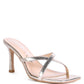 MURIEL CROC CROSS STRAP SLIDER SANDALS