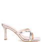 MURIEL CROC CROSS STRAP SLIDER SANDALS