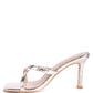 MURIEL CROC CROSS STRAP SLIDER SANDALS