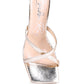 MURIEL CROC CROSS STRAP SLIDER SANDALS