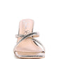MURIEL CROC CROSS STRAP SLIDER SANDALS