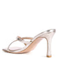 MURIEL CROC CROSS STRAP SLIDER SANDALS